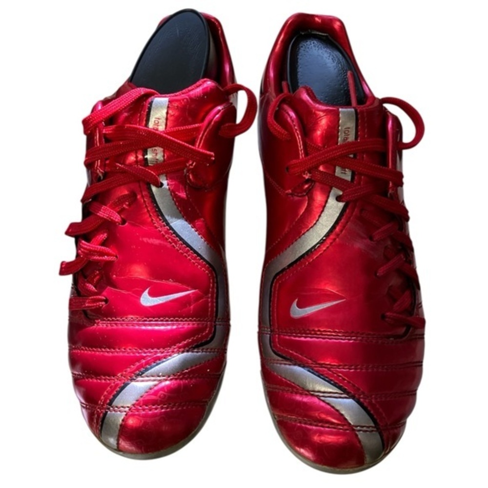 Nike Metallic Red Soccer Cleats